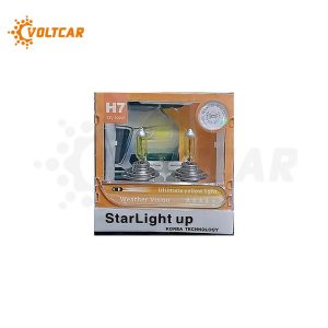 لامپ پرشیایی 12 ولت 100 وات H7 استارلایت زرد