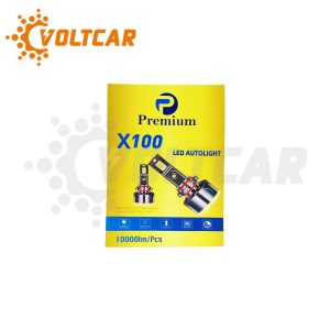 لامپ هدلایت پرمیوم x100 پایه H4