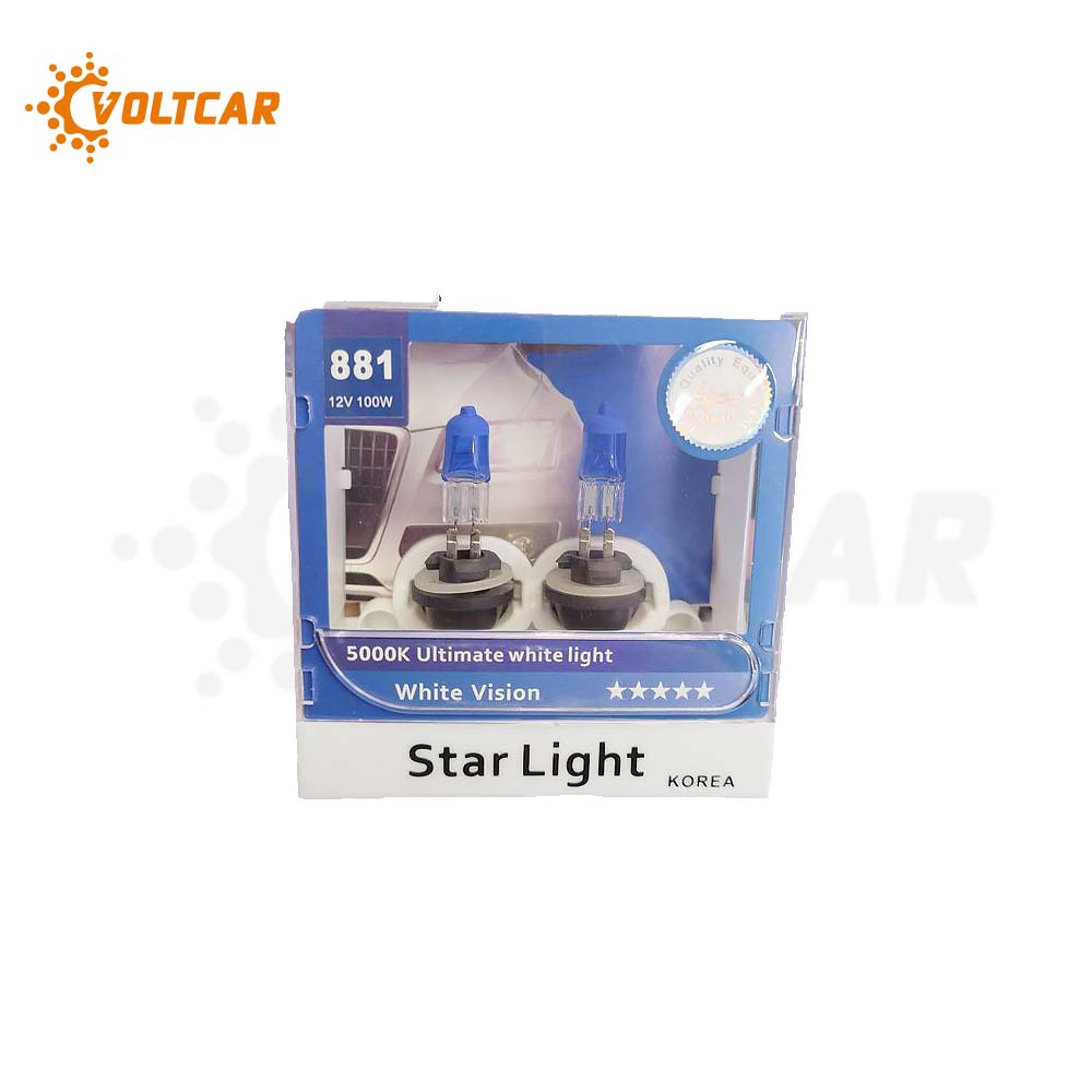 لامپ زنون 12 ولت 100/90 وات 881 استارلایت یخی