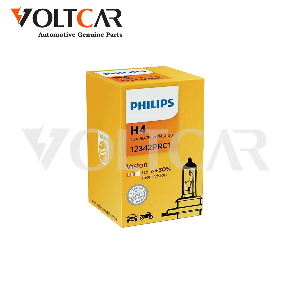 لامپ H4 سه خار فیلیپس استاندارد 30% vision