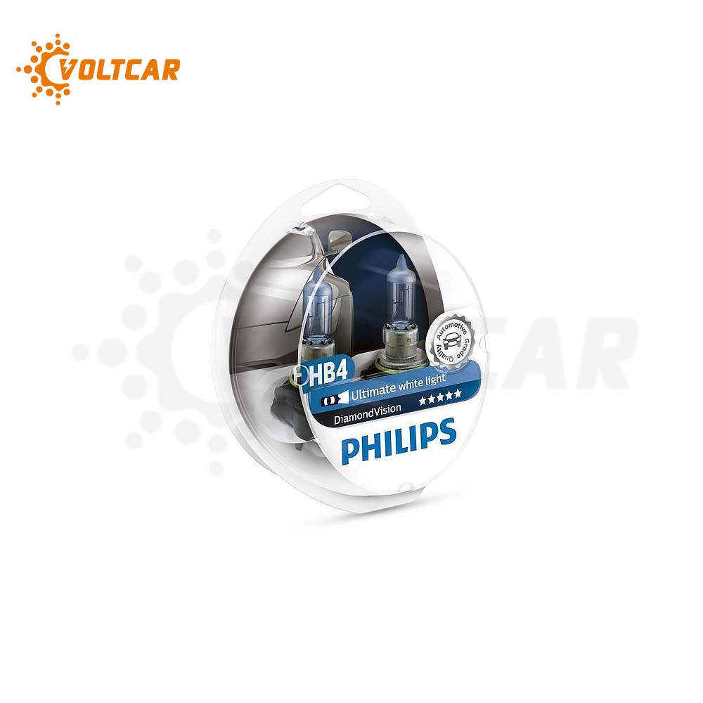 لامپ 12 ولت 51 وات HB4 فیلیپس یخی 9006(Diamond Vision 5000K)