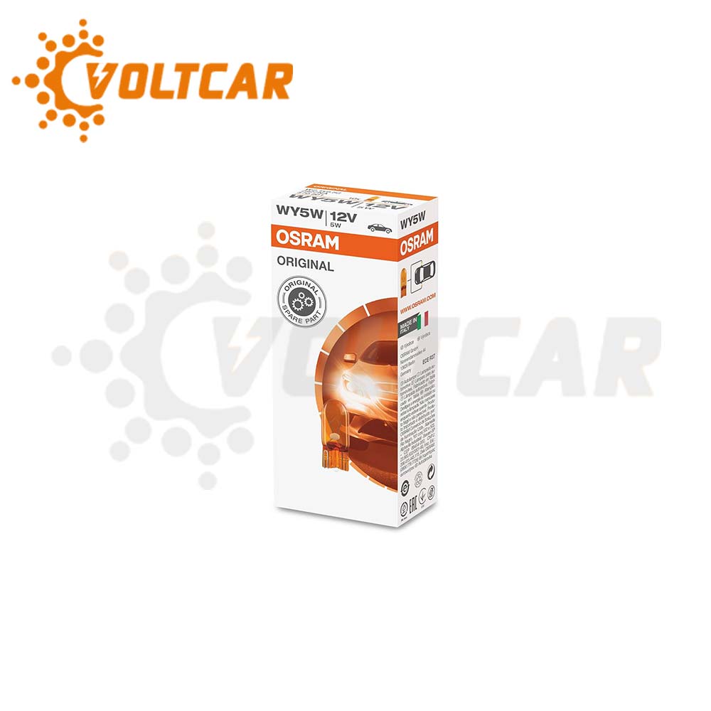 لامپ تک کنتاکت نارنجی اسرام 12 ولت 5 وات WY5W