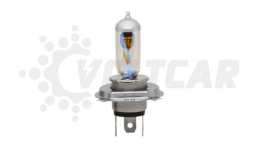 لامپ سه خار هفت رنگ 12 ولت 100/90 وات شاینی ولف H4 (p43t)