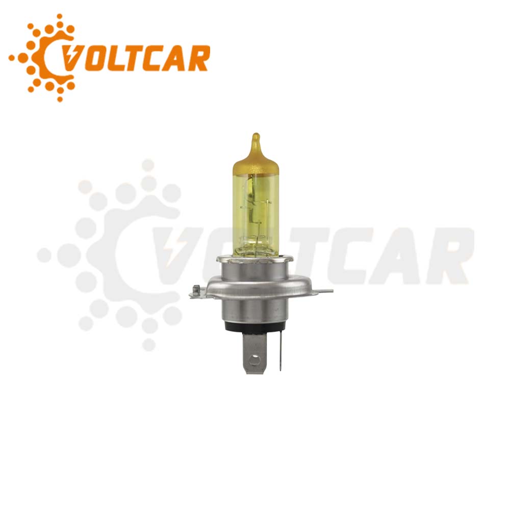 لامپ سه خار زرد 12 ولت 6055 وات شاینی ولف H4 (p43t)