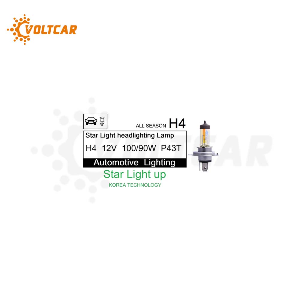 لامپ سه خار H4 هفت رنگ استارلایت وات بالا STARLIGHT