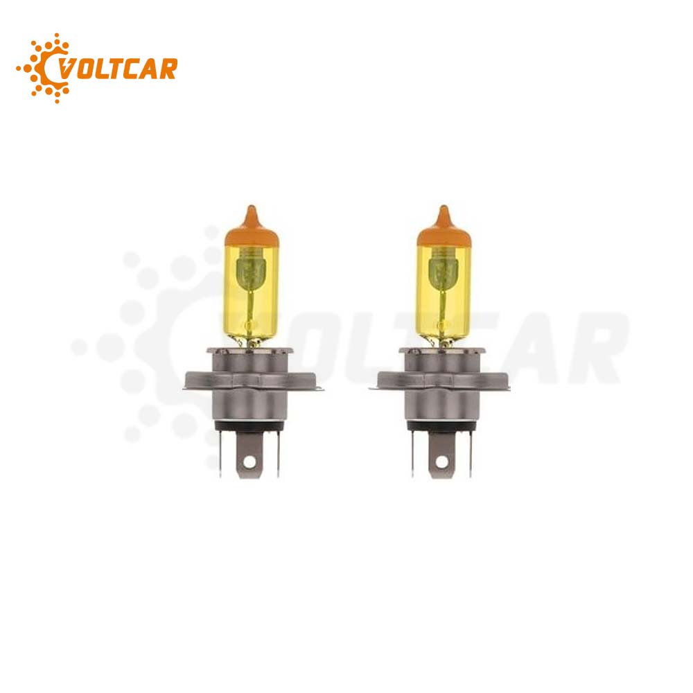 لامپ سه خار 12 ولت 100/90 وات H4 استارلایت زرد