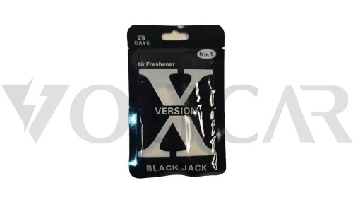 خوشبو کننده کارتی خودرو طرح X رایحه black jack