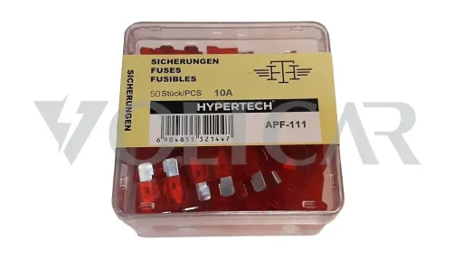 فیوز دو شاخ چینی شیشه ای