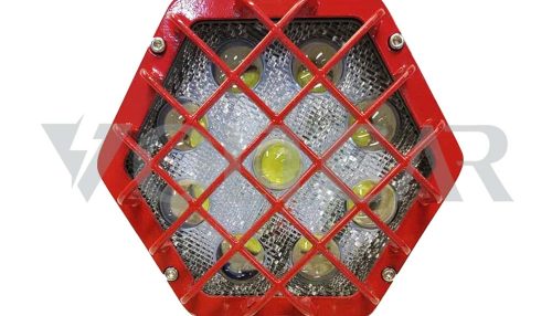 چراغ پرژکتور LED محافظ دار 6 ضلعی 9 لنز